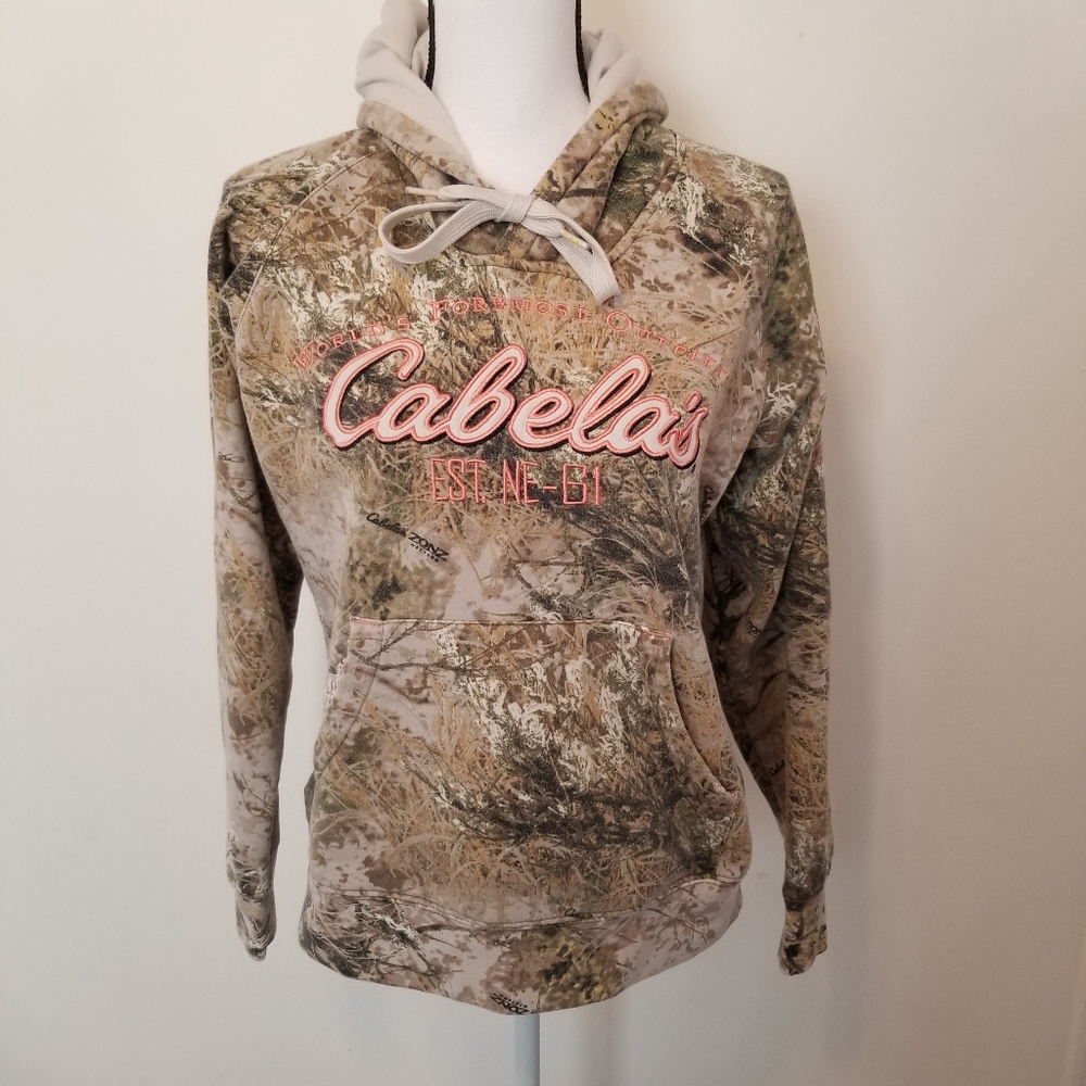Cabelas Size M Sweater Hoodie Womens Camoflage